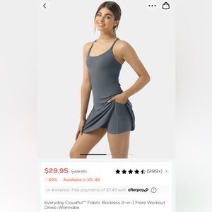 HALARA Cloudful Backless 2 in 1 dress